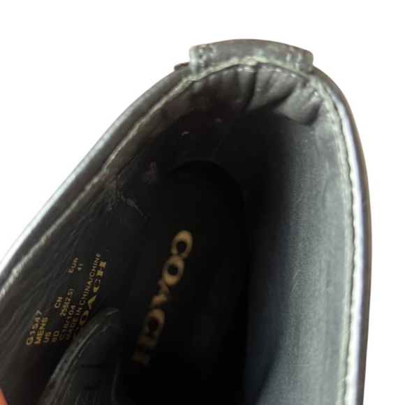 Coach‎ Bleecker Cap Toe Black Boots Men\'s 8D main image 11